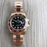 ROLEX GMT-Master II Red and Black Replica 40MM 904L Steel 3285/3186 Movement Watch